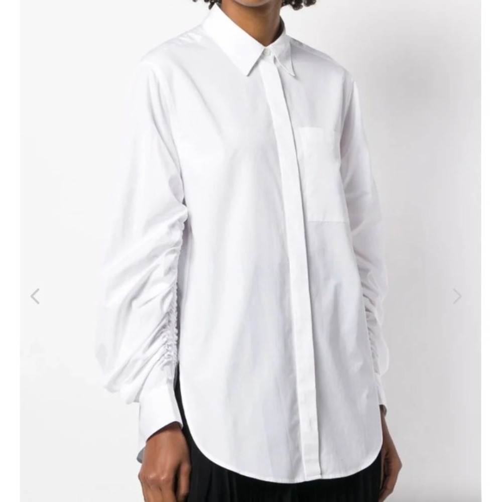 3.1 Phillip Lim Gathered Sleeve Gingham Shirt | NWT Sculptural Button-Down Shirt